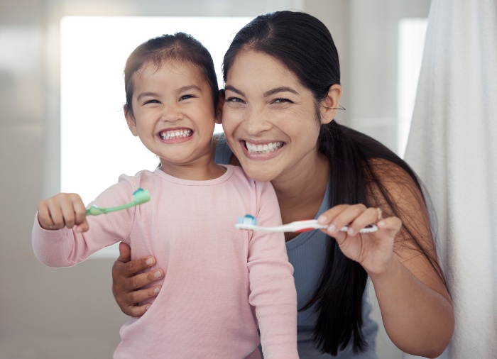 Mother & daughter happy with sedation dental care in Kalamazoo, MI